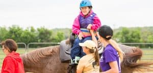 Therapeutic Riding - Client on horse